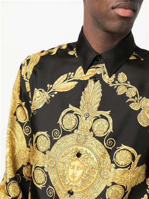 versace hemd seide herren|Versace Klassische Hemden für Herren online kaufen .